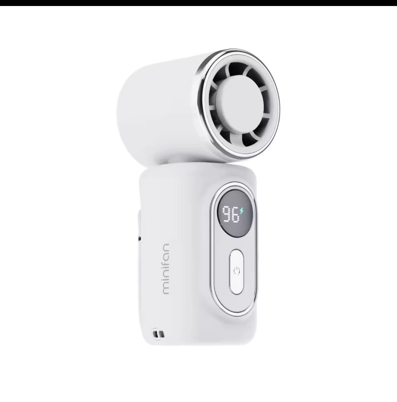 Portable Handheld Fan with Clip Umbrella Holder Function - Compact Personal Cooling Fan for On-the-Go Relief Silicone anti-slip