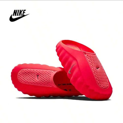 Nike Mind 001 Hyper Crimson Slip-On Mules | Perforated Knit Foam Cushioning Everyday Casual Slides