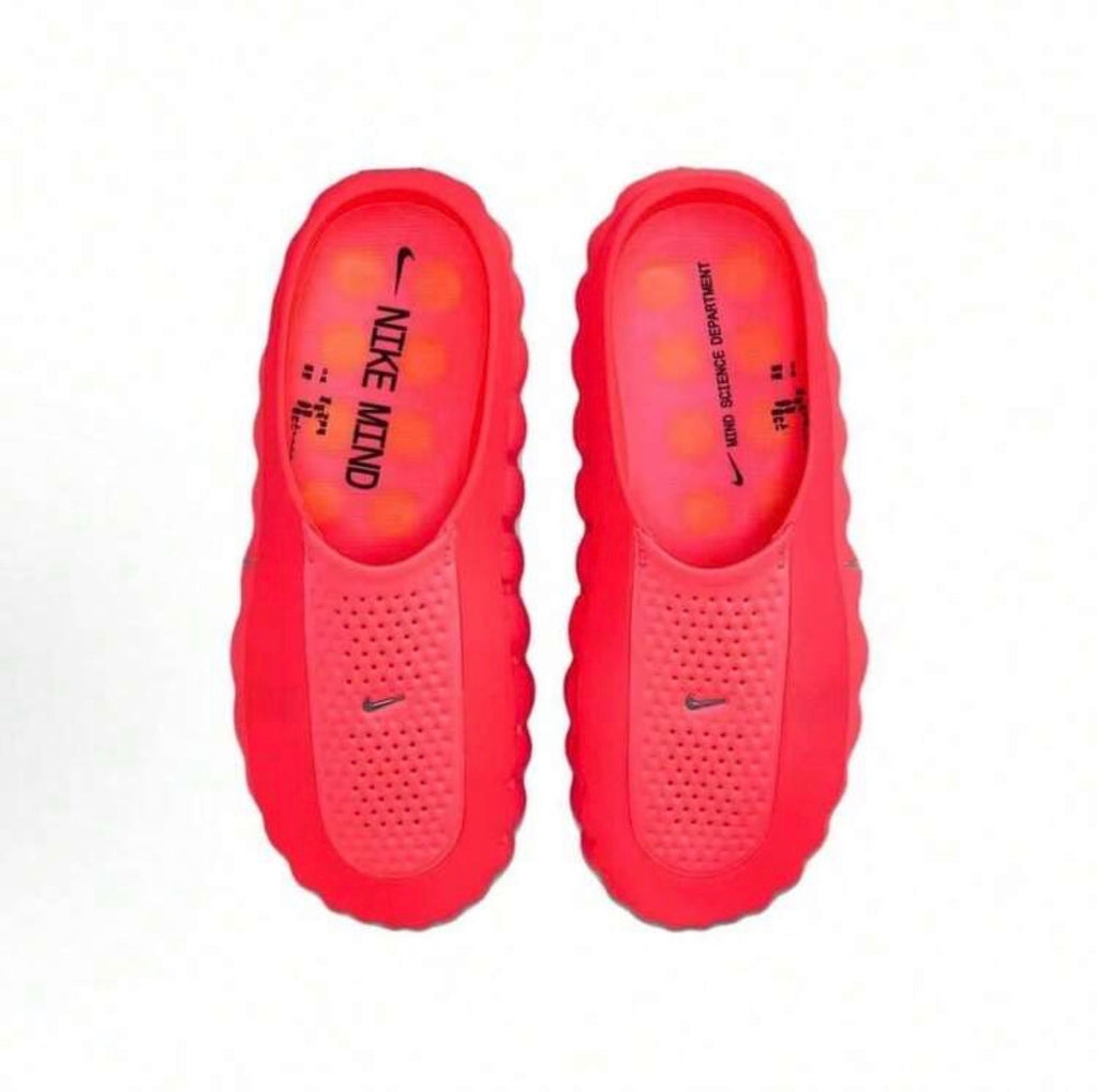 Nike Mind 001 Hyper Crimson Slip-On Mules | Perforated Knit Foam Cushioning Everyday Casual Slides