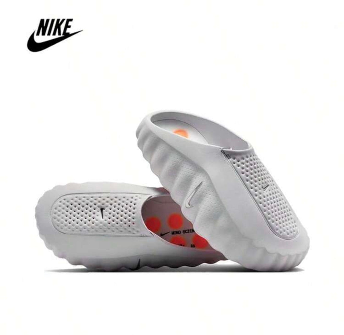 Nike Mind 001 Hyper Crimson Slip-On Mules | Perforated Knit Foam Cushioning Everyday Casual Slides